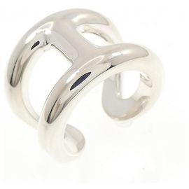 Anillo Hermès Osmo's Large Plata Plata