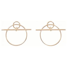 Hermès Pendientes Hermes Echappet Dorado