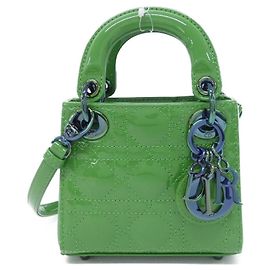Christian Dior Lady Micro Handbag Blue Green