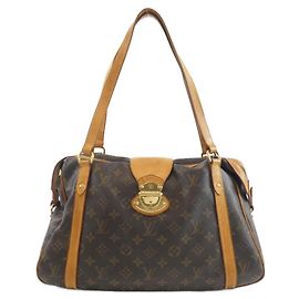 Bolso de hombro Louis Vuitton Monogram Streza PM Castaño Monograma
