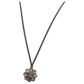 Collana Chanel Coco Mark Flower Argento