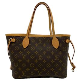 Louis Vuitton Monogram Neverfull PM Handbag Brown Beige