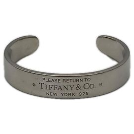 Autre Marque Tiffany & Co. Jonc Return to Bangle avec diamants Argenté