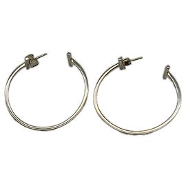 Autre Marque Brincos de argola Tiffany T Wire Prata