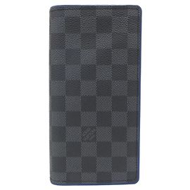Louis Vuitton Damier Graphite Portefeuille Brazza Wallet Preto