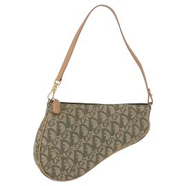 Christian Dior Saddle Canvas Mini Khaki