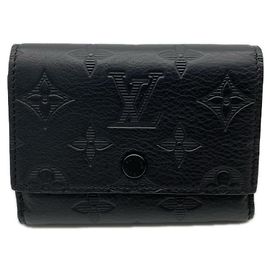 Portafoglio Louis Vuitton Monogram Shadow Victor Nero