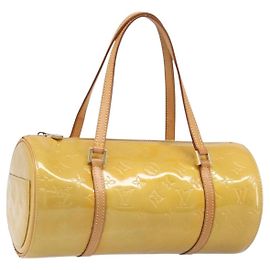 LOUIS VUITTON Monogram Vernis Bedford Hand Bag Beige M91006 LV Auth 201414 Beige