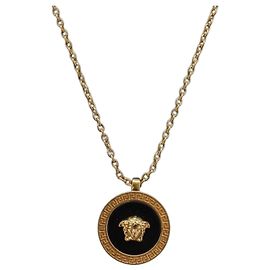 Collier Medusa VERSACE Métal Doré Auth SW2838V Autre