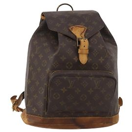 Mochila LOUIS VUITTON Monogram Montsouris GM M51135 LV Auth hk4117 Monograma