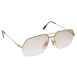 Occhiali da sole CARTIER Trinity metallo Gold Auth am12402M D'oro