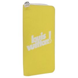 LOUIS VUITTON Monogram Everyday Zippy Wallet Vertical Yellow M80852 Auth 197912M Amarillo Monograma