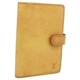 LOUIS VUITTON Epi Agenda PM Portada de Agenda Amarilla R20059 LV Auth BA15744 Amarillo
