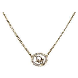 Collar Christian Dior metal Gold Tone Auth SW2795V Otro