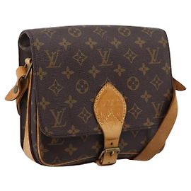 LOUIS VUITTON Monogram Cartouchiere MM Shoulder Bag M51253 LV Auth ka6130 Monograma