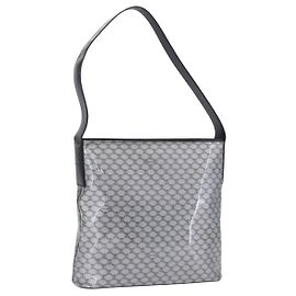 Céline Sac à épaule CELINE Macadam PVC Cuir Argent Noir Auth 201404A Noir Argenté