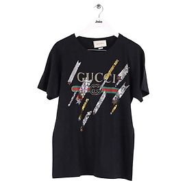 T-shirt noir en coton Gucci M Noir