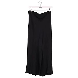 Falda de seda negra Anine Bing L Negro
