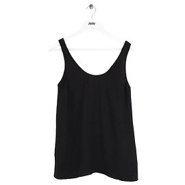 Totême Black Viscose Sleeveless Top Black