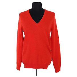 Eric Bompard Red Cashmere Sweater S Red