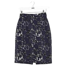 Saia Balenciaga de algodão azul marinho Azul marinho