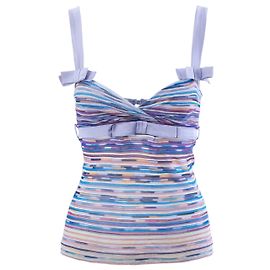 Missoni Strick-Camisole-Top mit Schleifendetails Andere Lila