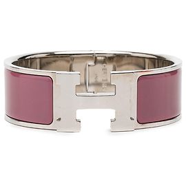 Bracelet Hermès Clic Clac H PM large en émail rouge Rouge