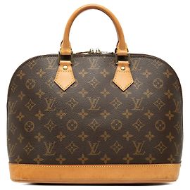 Brown Louis Vuitton Monogram Alma PM Handbag Brown