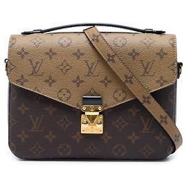 Bolsa Louis Vuitton Monogram Reverse Pochette Metis Castanha Marrom