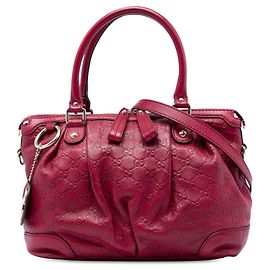 Bolsa Satchel Gucci Guccissima Sukey Vermelha Vermelho