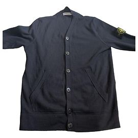 Stone Island Wollcardigan Marineblau