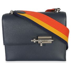 Hermès Bleu Nuit Epsom Verrou 23 PHW Blu