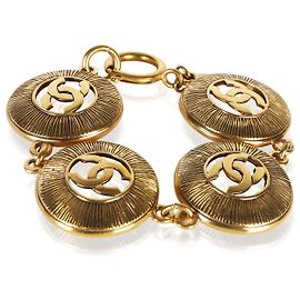 Chanel Gold-Plated Vintage Medallion Link Bracelet Other