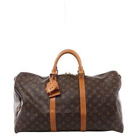 Sac de voyage Louis Vuitton Keepall 50 Monogram Canvas Marron M41426 Marron