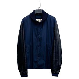 Giacca Baseball Gucci Color-block Maniche in Pelle Multicolore