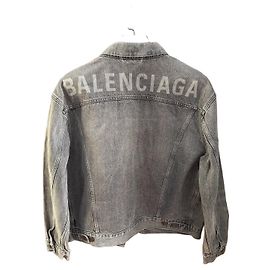 Balenciaga Denim Jacket with Logo Back Men IT48 Multiple colors