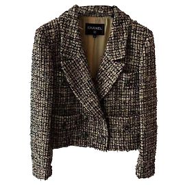 Chaqueta Chanel de Tweed Multicolor Talla 36 Multicolor