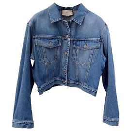 Veste Gucci en coton bleu Taille 42 Bleu