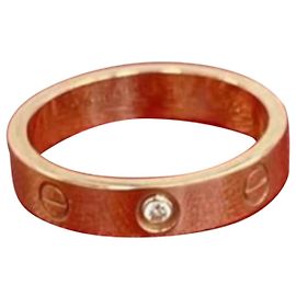 Cartier Love Ring Pink Gold Size 58 Multiple colors