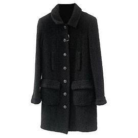 Abrigo Chanel de lana negro talla 36 Negro