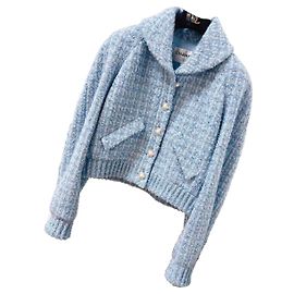 Chanel La Petite Veste Noire Jackets Blue