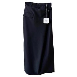 Hermès Rock aus Wolle Schwarz Größe 36 Schwarz