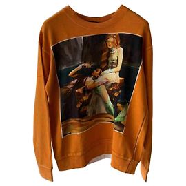Gucci Strickpullover aus Baumwolle Orange Orange