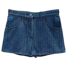 Shorts Chanel de algodão feminino tamanho 36 Multicor