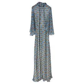 Vestido de seda Céline Multicor Tamanho 36 Multicor