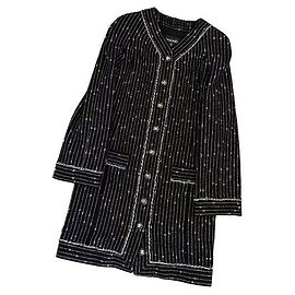 Manteau Chanel en coton multicolore Taille 34 Multicolore
