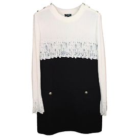 Vestido Chanel de lã Multicor