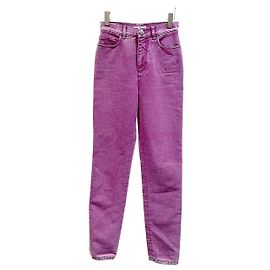 Jeans Chanel Vita Alta Blu Denim Multicolore