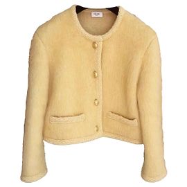 Veste en laine jaune Céline Jaune