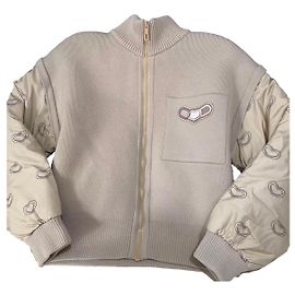 Hermès Wool Coat Beige Size 34 Beige